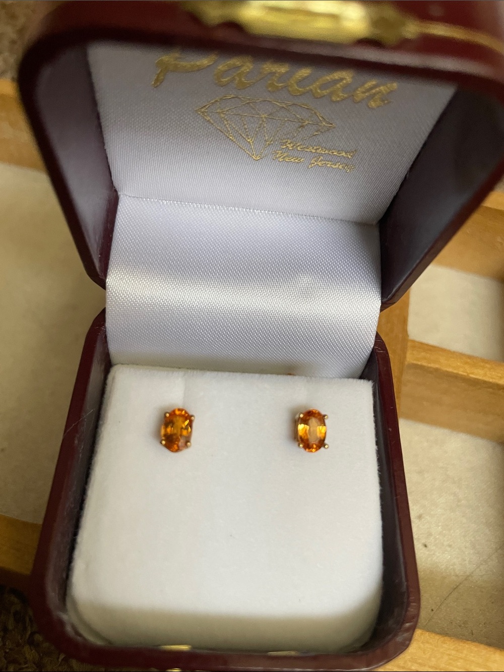 Golden Citrine Studs #39G